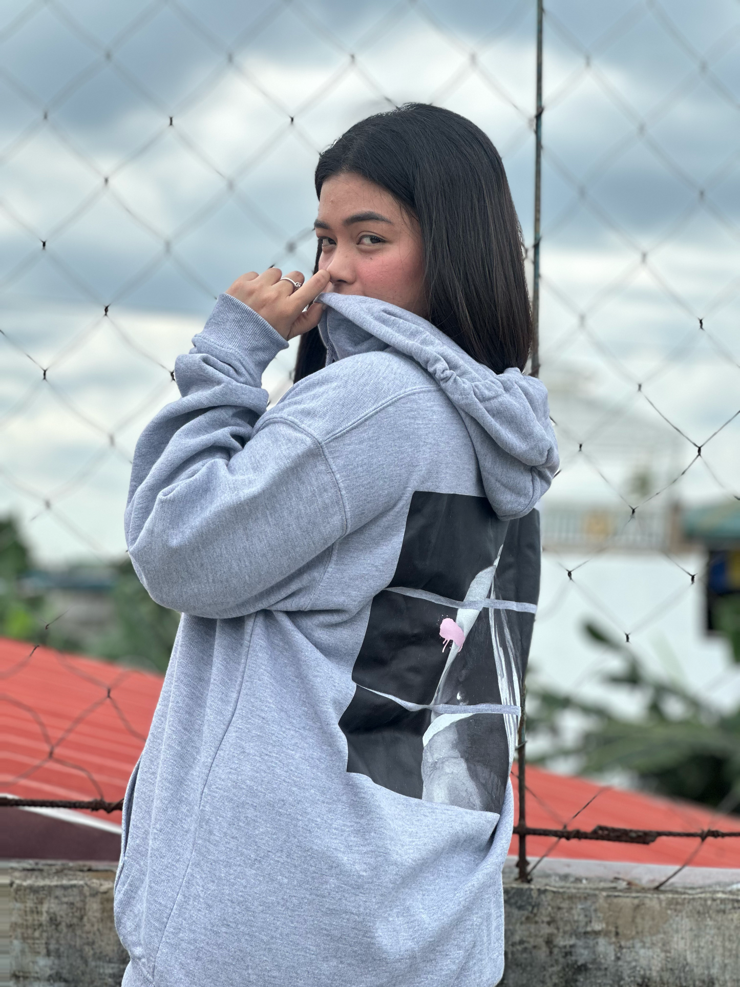 Girl with a Cup Hoodie