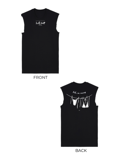 OOO: Beach — brb on vacay Raw Edge Shirt