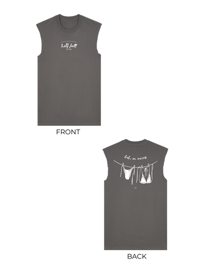 OOO: Beach — brb on vacay Raw Edge Shirt