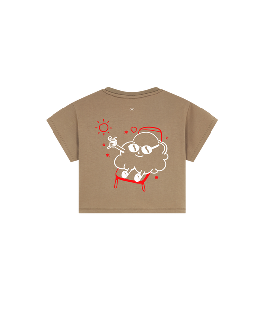 OOO: Beach — checked out Crop Top