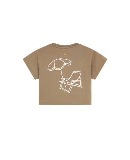 OOO: Beach — out here Crop Top