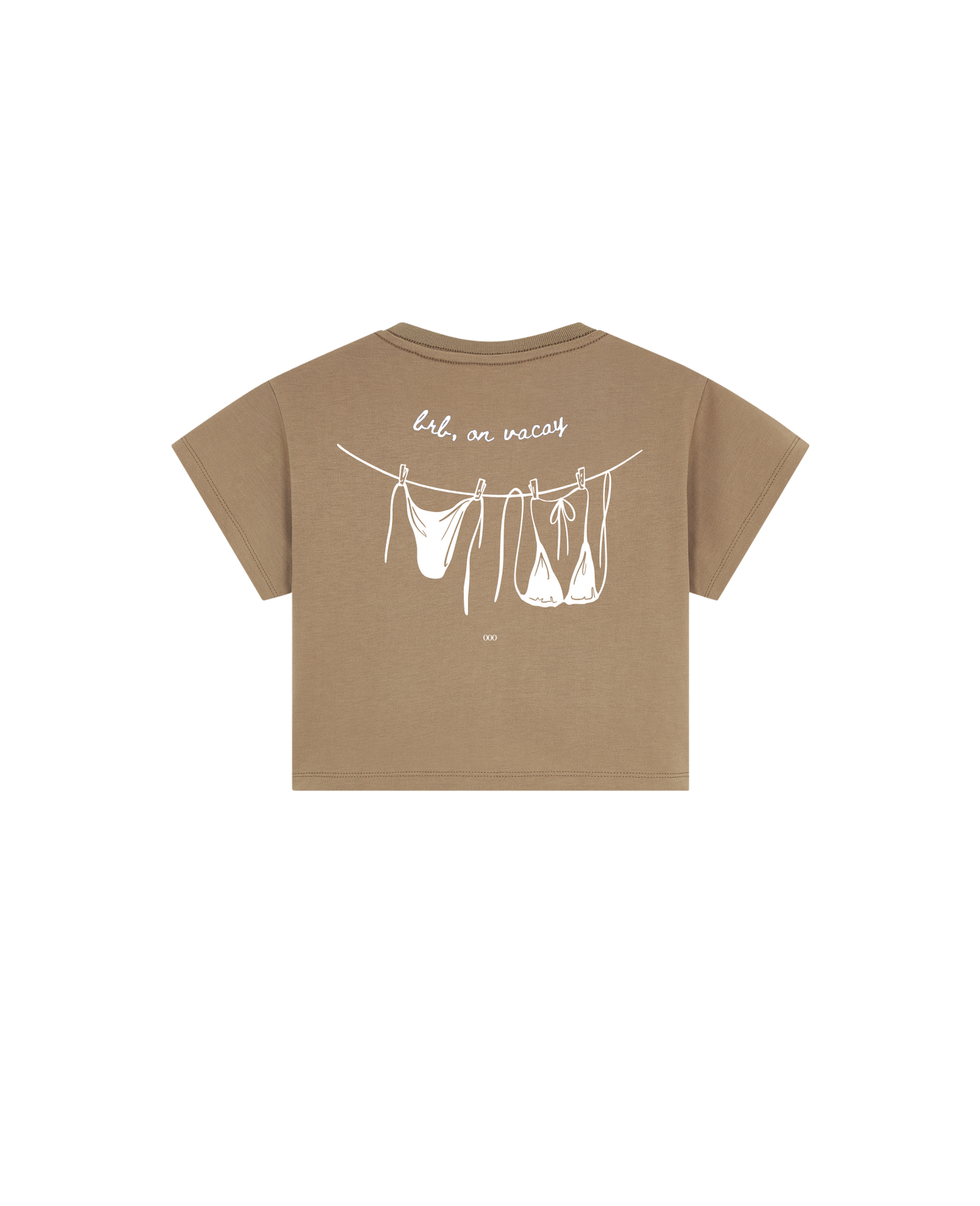 OOO: Beach — brb on vacay Crop Top