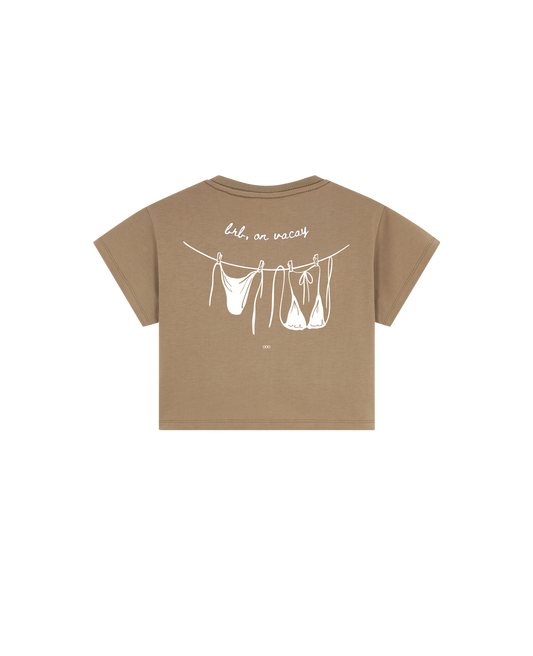 OOO: Beach — brb on vacay Crop Top