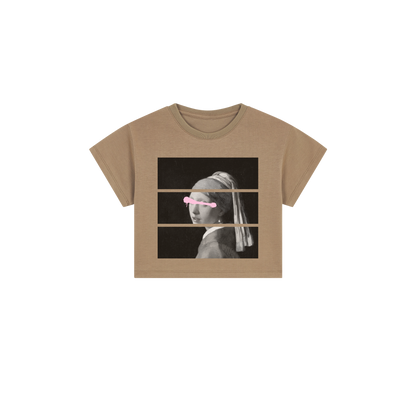 Girl with a Cup Crop Top