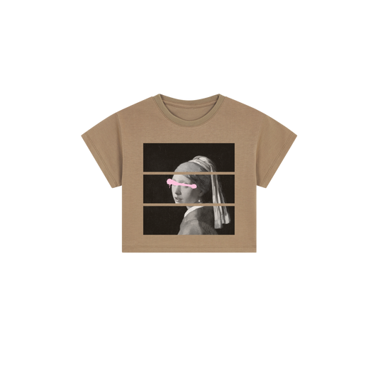 Girl with a Cup Crop Top