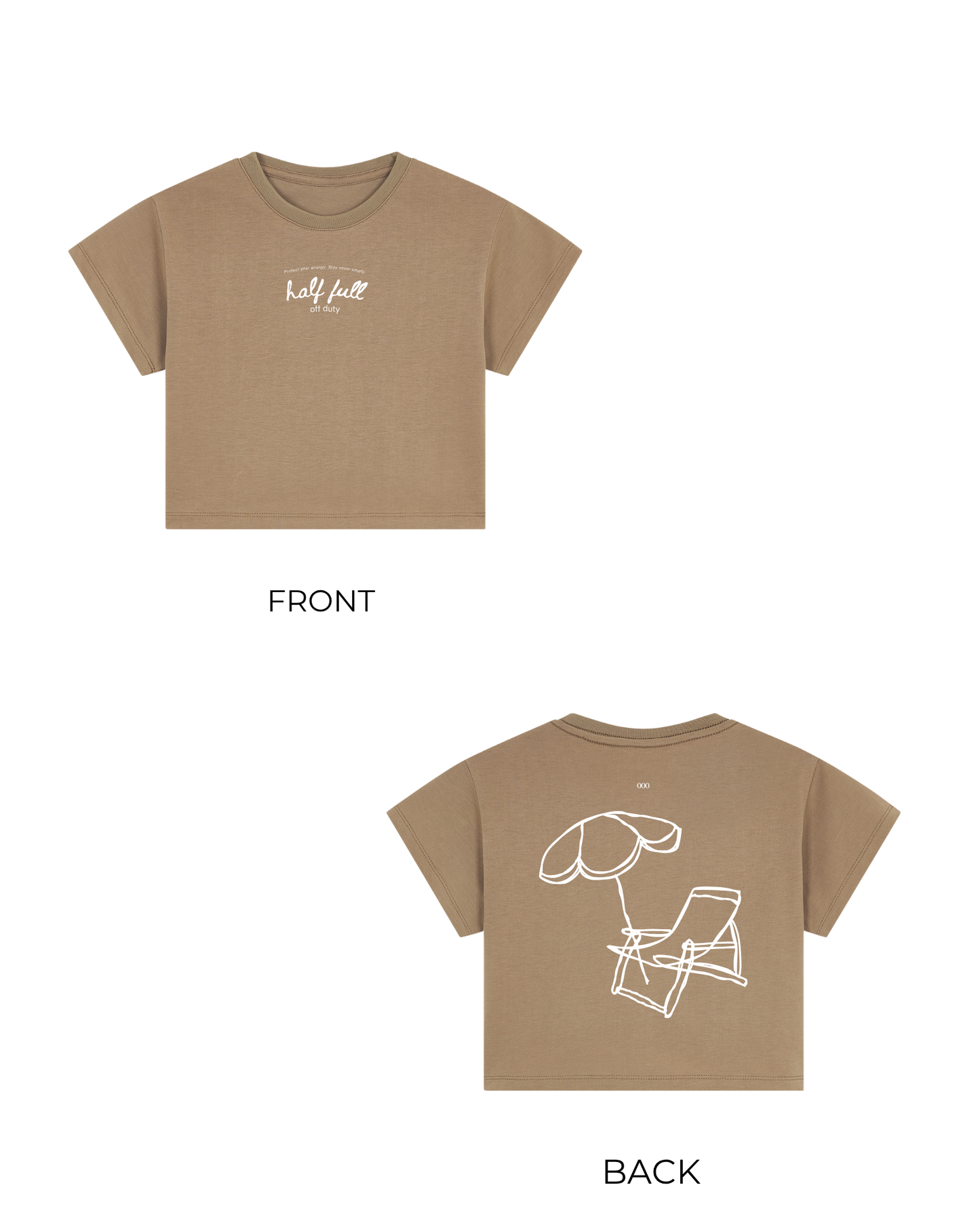 OOO: Beach — out here Crop Top