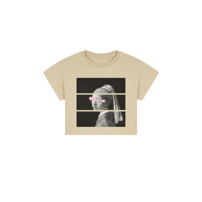 Girl with a Cup Crop Top