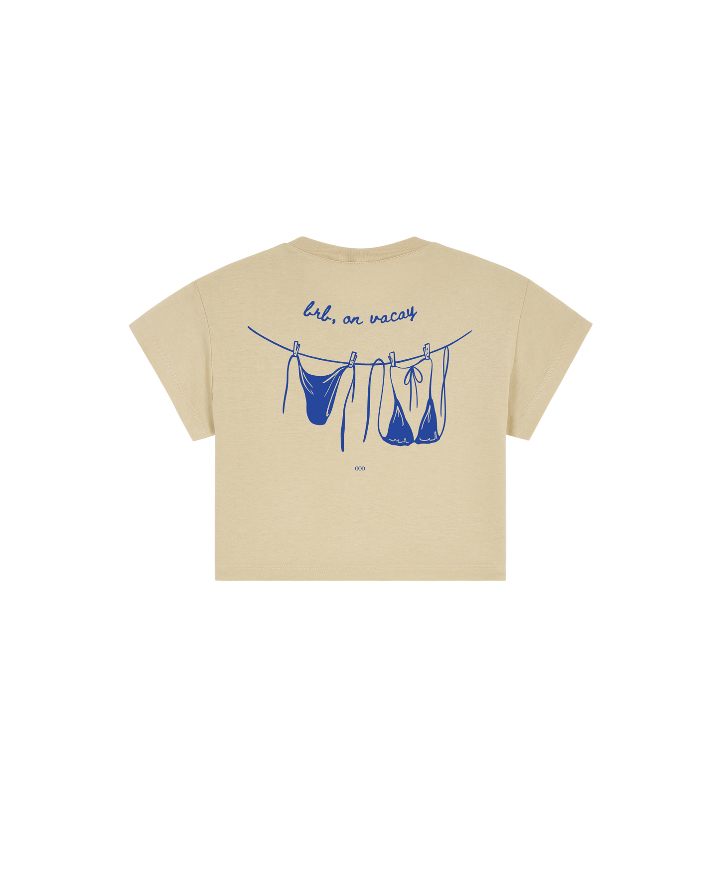 OOO: Beach — brb on vacay Crop Top