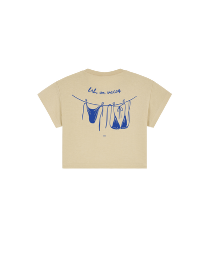 OOO: Beach — brb on vacay Crop Top