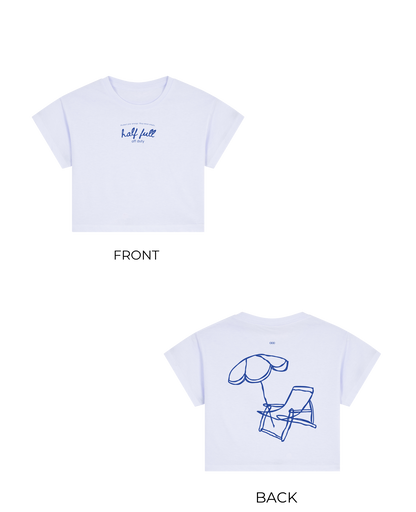OOO: Beach — out here Crop Top