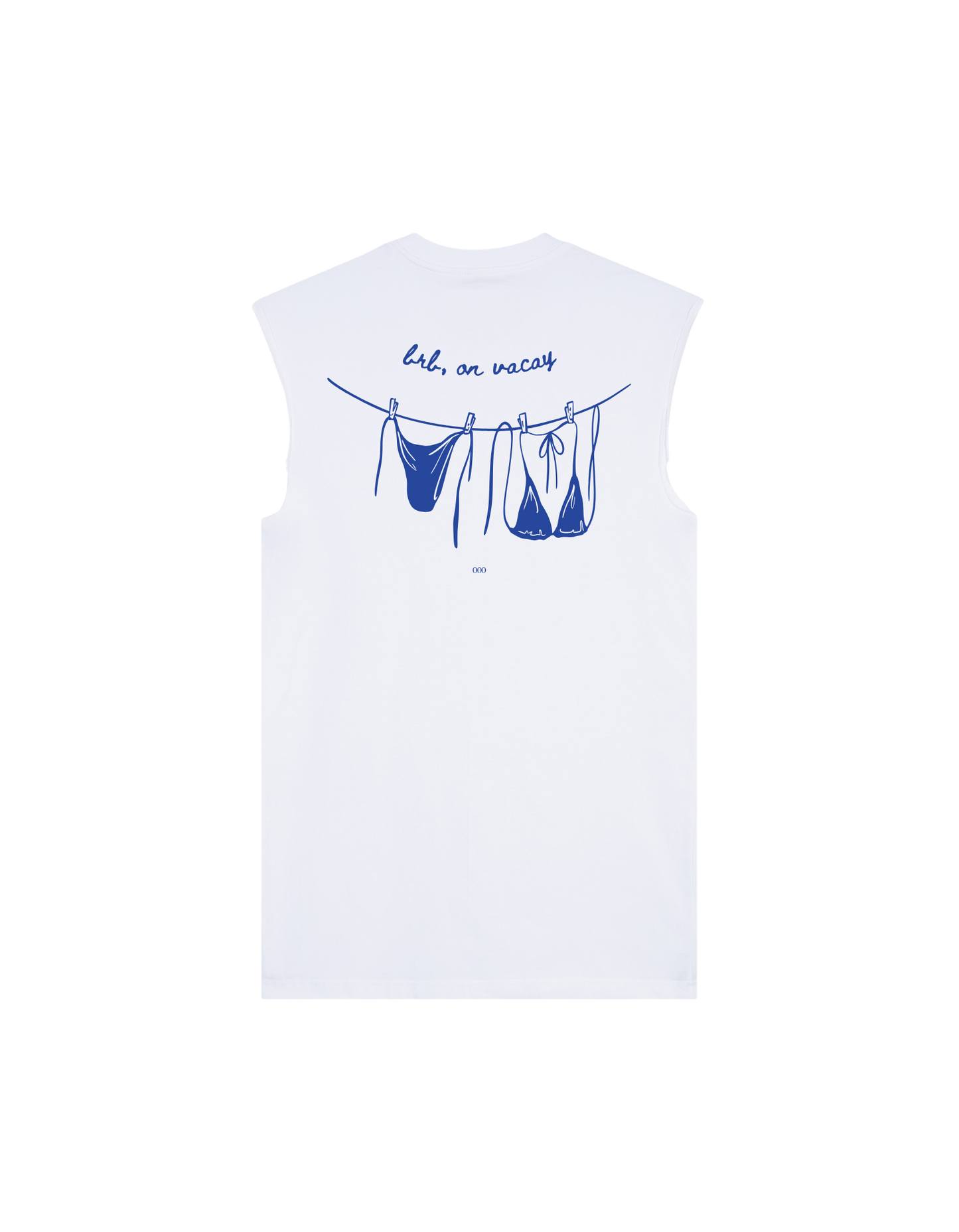 OOO: Beach — brb on vacay Raw Edge Shirt