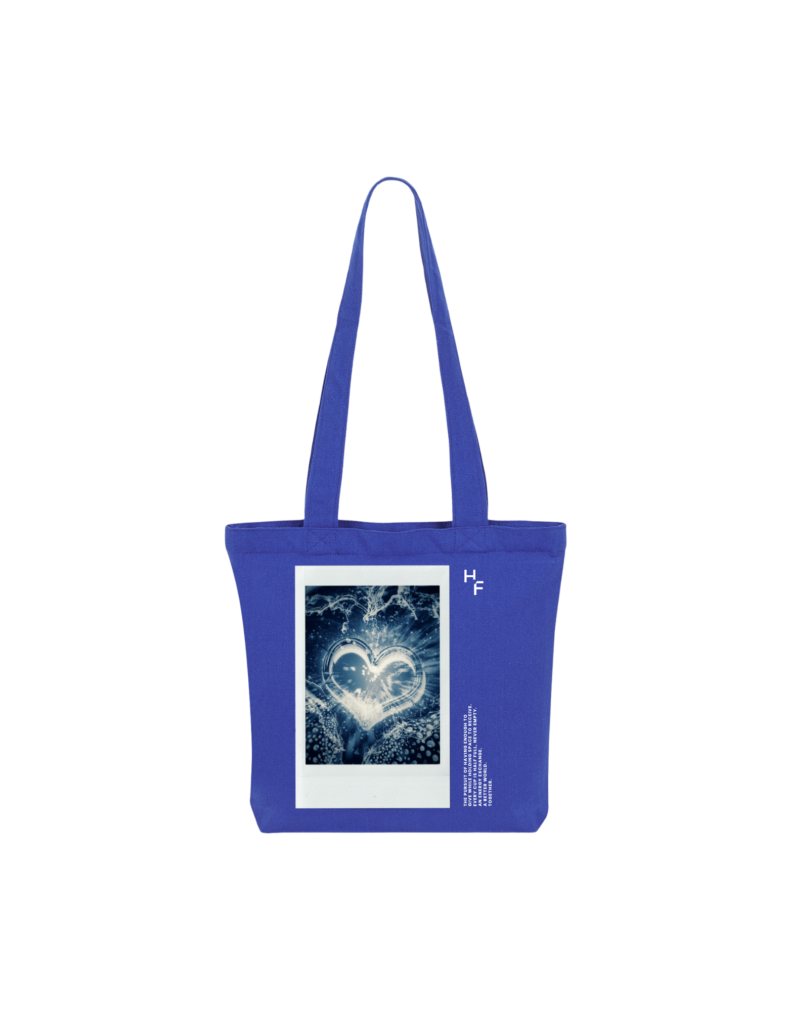 ◆EMIS◆ HEART TOTE BAGBLUE m1037_1334063 Heart Snapshot Tote Bag – Half Full