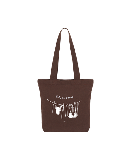 OOO: Beach — brb on vacay Tote Bag