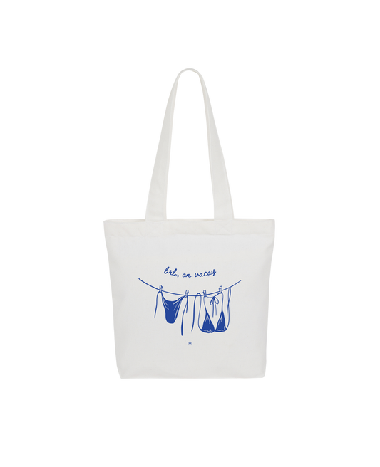 OOO: Beach — brb on vacay Tote Bag